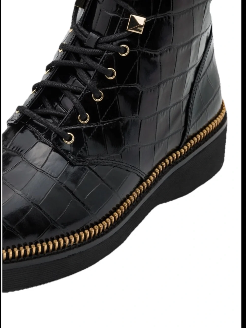 MICHAEL Michael Kors Platform Ankle Boots Black Women’s Size 8.5 - Picture 5 of 11